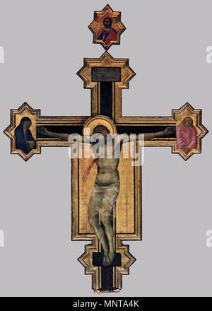 Englisch: Kruzifix circa 1320. 996 Pietro Lorenzetti - Kruzifix - WGA 13531 Stockfoto