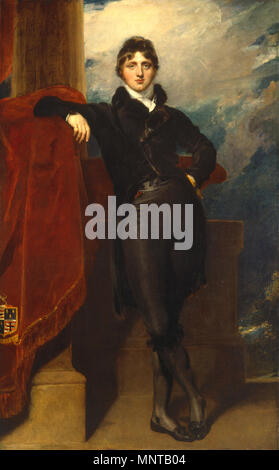 B 1981.25 .736 1189 Thomas Lawrence, Portrait von Lord Granville Leveson-Gower, später 1. Earl Granville (C. 1804 - 1809) Stockfoto