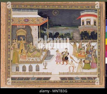 . Englisch: Anzeige Artist: Mir Miran Erstellungsdatum: 1742 Display Abmessungen: 10 13/16 x 12 7/8 in. (27,5 cm x 32,7 cm) Kreditlinie: Edwin Binney 3 Sammlung Beitritt Artikelnummer: 1990.383 Sammlung: <a href='Http://www.sdmart.org/art/our-collection/asian-art' rel='nofollow'> Die San Diego Museum der Kunst</a>. 6. September 2011, 14:05:33. Englisch: thesandiegomuseumofartcollection 1035 Königin Udham Bai unterhalten (6125050780) Stockfoto