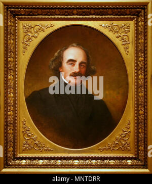 . Englisch: Öl auf Leinwand Portrait von Nathaniel Hawthorne; ursprüngliche Größe ohne Rahmen 75,9 × 64,1 cm. 1862 Foto: 2008-08-26. Emanuel Leutze (1816 - 1868) Alternative Namen Emanuel Gottlieb Leutze Beschreibung der Deutsch-amerikanische Maler und Künstler Geburtsdatum / Tod 24. Mai 1816 18. Juli 1868 Ort der Geburt / Todes Gmünd, (jetzt Schwäbisch Gmünd) Washington DC-Authority control: Q 452321 VIAF: 37680930 ISNI: 0000 0000 6676 6149 ULAN: 500005129 LCCN: n 82096322 WGA: Emanuel Gottlieb Leutze, WorldCat Fotograf: cliff1066 919 Nathaniel Hawthorne durch Leutze Stockfoto