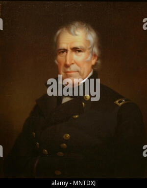 Zachary Taylor. Englisch: Zachary Taylor, 24 Feb 1784 - 9 Jun 1850. Nach seinen Siegen in Palo Alto und Monterrey México, war Taylor zum Präsidenten der USA. Español: Zachary Taylor, 24 Feb 1784 - 9 Jun 1850. Despues de Sus Victorias de Palo Alto y Monterrey, México, Taylor fue Electro Presidente de Los Estados Unidos. . 1848. 1280 Zachary Taylor 2 Stockfoto
