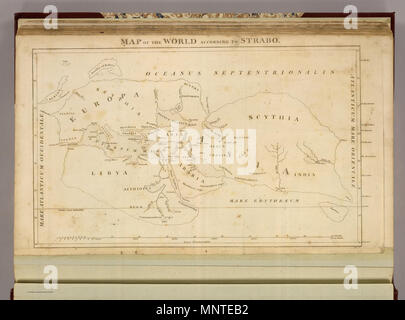 . Deutsch: Karte der Welt nach Strabo (1814). Bye, J., Stecher. 1814. James Playfair (1738-1819) Alternative Namen Playfair, Principal; Principal Playfair, St. Andrews Beschreibung britischen akademischen Datum der Geburt / Tod 1738 1819 Behörde: Q 14500320 VIAF: 67993865 1010 Playfair, Principal. Karte der Welt nach Strabo. 1814 Stockfoto