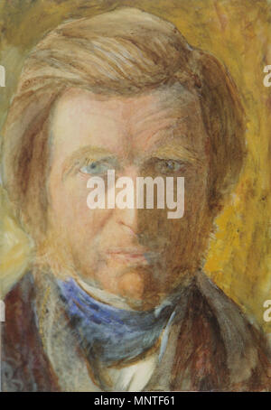 . Selbstportrait mit blauen Neckcloth, von John Ruskin. Aquarell, 35,5 x 25,4 cm. Januar 1873. John Ruskin (1819 - 1900) Alternative Namen Ruskin Beschreibung britischer Schriftsteller, Dichter, Künstler und Kunstkritiker Datum der Geburt / Tod vom 8. Februar 1819 20. Januar 1900 Ort der Geburt / Todes London Englisch: Brantwood, Lake District Arbeiten Ort: England, Venedig, der Schweiz, Frankreich Authority control: Q 179126 VIAF: 73859585 ISNI: 0000 0001 2139 3446 ULAN: 500006262 79006950 LCCN: n NLA: 36583544 WorldCat 1079 Ruskin Self Portrait mit blauen Neckcloth Stockfoto