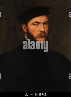 . Deutsch: Herrenportrait. 16. Jahrhundert. Zurückzuführen auf: Frans Pourbus der Ältere (1545-1581) Alternative Namen: Frans Pourbus (I) Beschreibung der flämischen Maler und Zeichner der Sohn Pieter Pourbus Vater von Frans Pourbus (II) Datum der Geburt / Tod 1545 19. September 1581 Ort der Geburt / Todes Brügge Antwerpen Standort Antwerpen (1562-1566), Gent (1566), Antwerpen (zwischen ca. 1567 und ca. 1581) Kontrolle: Q 1445472 VIAF: 88877877 ISNI: 0000 0000 8021 1510 ULAN: 500024001 WGA: POURBUS Frans der Ältere GND: 137350872 1016 Bildnis eines Herrn (Stil von Frans Pourbus der El Stockfoto