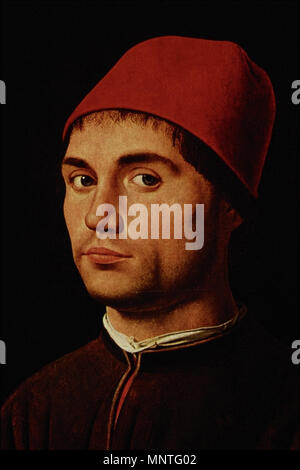Porträt eines Mannes zwischen ca. 1475 und ca. 1476. 1016 Porträt eines Mannes - Antonello da Messina Stockfoto