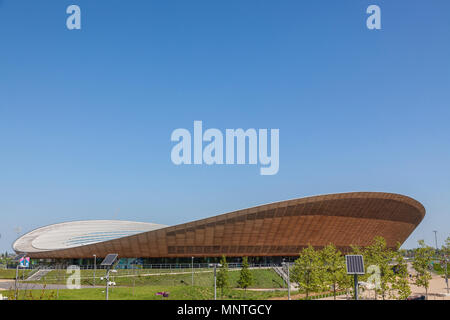 Lee Vally Velopark im Queen Elizabeth Olympic Park in London. Liebevoll als die Pringle bekannt Stockfoto