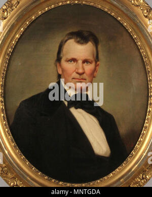 . Englisch: Büste - Länge Porträt Daniel Smith Donelson (1801-1863), Neffe von Präsident Andrew Jackson, Öl auf Leinwand in der ursprünglichen giltwood Frame, signiert unten rechts, und auf der Rückseite G. Dury, historischen Rock Schloss - in Hendersonville, Tennessee, Tennessee Portrait Projekt. ca. 1850. George Dury (1817-1894) Alternative Namen Friedrich Julius George Dury; George W. Dury Beschreibung amerikanischer Maler Geburtsdatum / Tod 15. Mai 1817 1894 Ort der Geburt / Tod Würzburg Nashville Authority control: Q 50112535 VIAF: 114144782949802632445 ULAN: 500029922 GND: 120551764 1018 Porträt Daniel Stockfoto