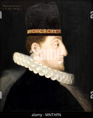 Polnisch: Portret króla Zygmunta III Wazy Porträt von König Sigismund III Vasa circa 1590. 1023 Portret Zygmunta III Wazy Stockfoto