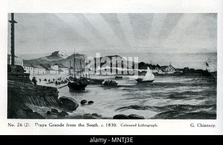 . Englisch: Praya Grande in Macau aus dem Süden. um 1830. George Chinnery (1774-1852) Alternative Namen Qiannali; Geo. chinnery; Chinnery; chinnery geo Beschreibung Englisch Maler Geburtsdatum / Tod am 5. Januar 1774 vom 30. Mai 1852 Ort der Geburt / Todes London Macau Arbeit Lage London (C. 1789 - 1796), Bristol (1796-1797), Dublin (1797 - 1802), Chennai (1802 - 1807), Kalkutta (1807-1825), Guangzhou, Macau (1825-1852), Hongkong (1846) Kontrolle: Q 3089402 VIAF: 52499366 ISNI: 0000 0000 6677 5782 ULAN: 500124758 50038153 LCCN: n NLA: 35676900 WorldCat 1026 Praya Grande von Süden Stockfoto