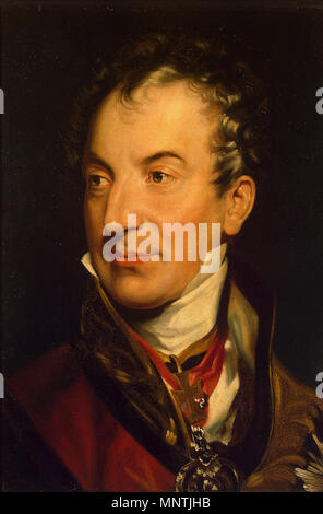 . Englisch: Klemens Wenzel von Metternich (1773-1859), deutsch-österreichische Diplomat, Politiker und Staatsmann. Die ursprüngliche Arbeit wurde zum ersten Mal 1815 ausgestellt, aber wahrscheinlich in 1818/9 [1] überarbeitet.. Thomas Lawrence (1769 - 1830) Alternative Namen Sir Thomas Lawrence Beschreibung englischer Maler und Zeichner Geburtsdatum / Tod 13. April 1769 vom 7. Januar 1830 Ort der Geburt / Todes Bristol London Arbeiten Ort London, Wien, Rom Authority control: Q 312096 VIAF: 59122598 ISNI: 0000 0001 1473 2825 ULAN: 500022619 81008170 LCCN: n NLA: 35281740 WorldCat 1028 Fürst Klemens Lothar von Metternic Stockfoto