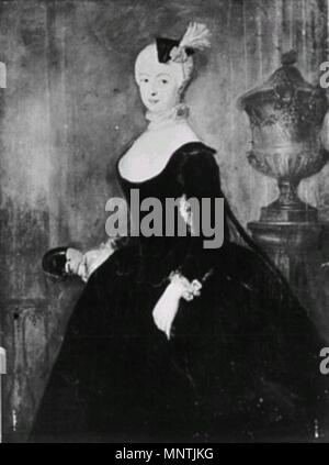 Portrait der Prinzessin Friederike Luise von Preußen (1714-84) 18. 1029 Prinzessin frederike Luise von Preußen Stockfoto