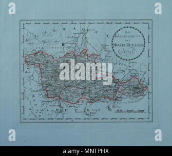 . Deutsch: Das Département des Mosel-Flusses. Nro. 749. Kolorierter Kupferstich, Blatt: ca 37 × 30 cm. 1806. Franz Johann Joseph von Reilly (1766-1820) Alternative Namen Reilly, Franz Johann Joseph von Beschreibung österreichischer Verleger und Schriftsteller Geburtsdatum / Tod 18. August 1766 vom 6. Juli 1820 Ort der Geburt / Tod Wien Wien Zeitraum 1790 - 1800 Standort Wien Behörde: Q 113944 VIAF: 102371035 ISNI: 0000 0001 1839 240 X LCCN: 88624007 n GND: 118748017 SUDOC: 158784243 WorldCat 1047 Reilly 749 Stockfoto