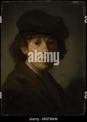 Englisch: Portrait von Rembrandt als junger Mann (New York) Français: Portrait de Rembrandt en Jeune Homme (New York). Dieses Objekt ist in RKDimages, Datenbank der Niederländischen Institut für Kunstgeschichte indiziert, unter der Referenznummer 232212. Čeština | Deutsch | Français | македонски | Nederlands | +/-. zwischen 1630 und 1635. 1050 Rembrandt als junger Mann, Porträt (New York) Stockfoto