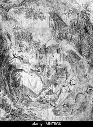 Die Ruhe auf der Flucht nach Ägypten ca. 1626. Rembrandt (1606 - 1669) Alternative Namen Rembrandt van Rijn, Geburt Name: Rembrandt Harmenszoon van Rijn, Rembrandt Harmensz. van Rijn Beschreibung niederländische Maler, Grafiker und Zeichner Geburtsdatum / Tod 15. Juli 1606 vom 4. Oktober 1669 Ort der Geburt / Tod Leiden Amsterdam arbeiten Zeitraum zwischen ca. 1625 und ca. 1669 Arbeitsort Leiden (1620-1624), Amsterdam (1624-1625), Leiden (1625-1633), Amsterdam (1631-1669) Kontrolle: Q5598 VIAF: 64013650 ISNI: 0000 0001 2136 3802 ULAN: 500011051 79142935 LCCN: n NLA: 35139809 W Stockfoto