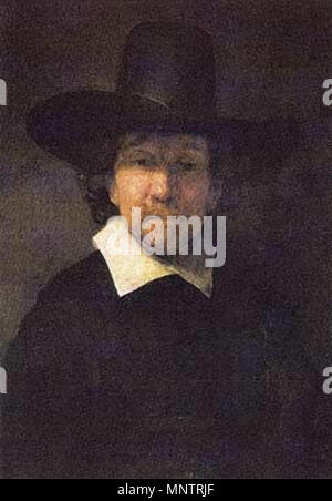 Porträt des Dichters Jeremias de Decker 1660. 1052 Rembrandt van Rijn Portrait Jeremias de Decker Stockfoto