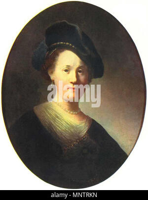 . Englisch: Büste einer jungen Frau in einer Schraubkappe. 1632. Rembrandt (1606 - 1669) Alternative Namen Rembrandt van Rijn, Geburt Name: Rembrandt Harmenszoon van Rijn, Rembrandt Harmensz. van Rijn Beschreibung niederländische Maler, Grafiker und Zeichner Geburtsdatum / Tod 15. Juli 1606 vom 4. Oktober 1669 Ort der Geburt / Tod Leiden Amsterdam arbeiten Zeitraum zwischen ca. 1625 und ca. 1669 Arbeitsort Leiden (1620-1624), Amsterdam (1624-1625), Leiden (1625-1633), Amsterdam (1631-1669) Kontrolle: Q5598 VIAF: 64013650 ISNI: 0000 0001 2136 3802 ULAN: 500011051 79142935 LCCN: n NLA: 35139809 Stockfoto