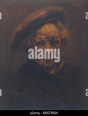Selbstportrait, circa 1659. 1052 Rembrandt-Autoportrait-Aix Stockfoto