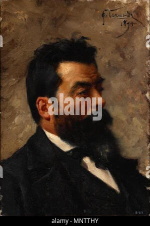 1056 Retrato de Isidro Brocos, 1894, Joaquín Vaamonde Padron 1872-1900 Stockfoto