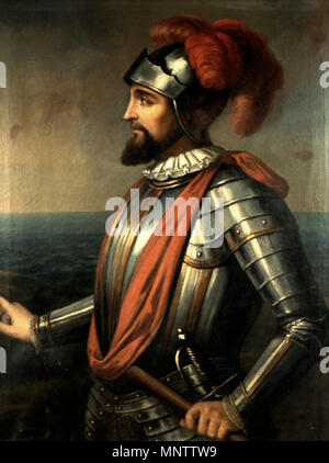 1057 Retrato de Vasco Nuñez de Balboa (1475-1517) - Anónimo Stockfoto