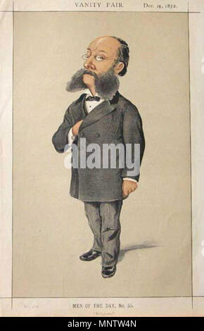 . Karikatur von Paul Julius Freiherr von Reuter (Baron de Reuter) (1816 - 1899). Caption "Telegramme". 1872. Melchiorre Delfico (1825-1895) Alternative Namen 'elfico' Beschreibung Italienischer Komponist und Karikaturist Geburtsdatum / Tod 28. März 1825 vom 22. Dezember 1895 Ort der Geburt / Todes Teramo Portsmouth Arbeitsort Neapel, London Authority control: Q 3854176 VIAF: 89694792 ISNI: 0000 00006635470 X ULAN: 500107233 LCCN: n 2012011603 GND: 1019247975 WorldCat 1058 Paul Reuter Vanity Fair vom 14. Dezember 1872 Stockfoto