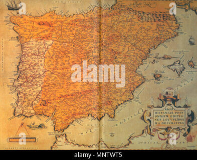 . Español: Mapa antiguo de España. 1572. Abraham Ortelius (1527 - 1598) Alternative Namen Ortels, Oertel, Orthellius, Wortels Beschreibung Belgian-Flemish Kartograph und Historiker Geburtsdatum / Tod 14. April 1527 vom 28. Juni 1598 Ort der Geburt / Todes Antwerpen Antwerpen Standort Antwerpen Authority control: Q 232916 VIAF: 32104723 ISNI: 0000 0001 0856 4124 ULAN: 500011462 50002381 LCCN: n NLA: 35401660 WorldCat 853 Mapa-Abraham - Ortelius Stockfoto