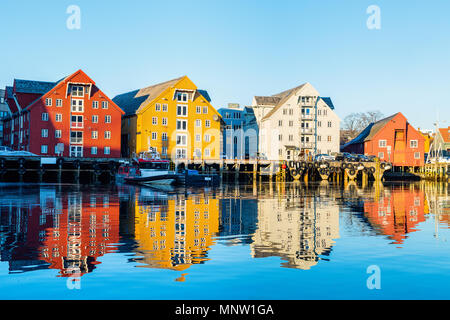 Schöne Stadt Tromsö in Nordnorwegen Stockfoto