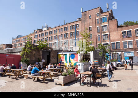 Die trendige Copeland Park, Teil der kreativen Quartal Peckham. Stockfoto