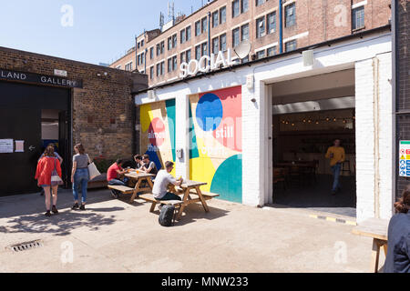 Die trendige Copeland Park, Teil der kreativen Quartal Peckham. Stockfoto