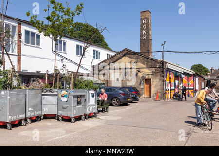 Die trendige Copeland Park, Teil der kreativen Quartal Peckham. Stockfoto