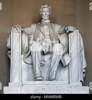 Washington D.C, USA. 23 Mär, 2018. Das Lincoln Memorial auf der National Mall in Washington, DC am 23. März 2018, am Tag vor dem 'March für studentische Rallye unser Leben'. Credit: Nicholas Koon/ZUMA Draht/Alamy leben Nachrichten Stockfoto