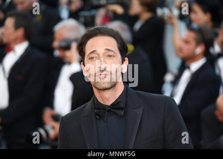 Mai 19, 2018 - Cannes, Frankreich: Adrien Brody besucht die "Wer tötete Don Quixote "Premiere vor dem schließenden Zeremonie, während die 71. Filmfestival in Cannes. Stockfoto