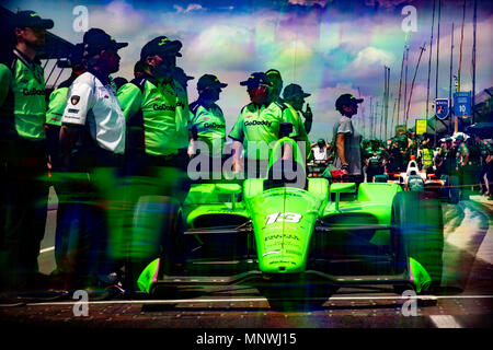 2018 Indianapolis 500 bump Tag Bilder Stockfoto