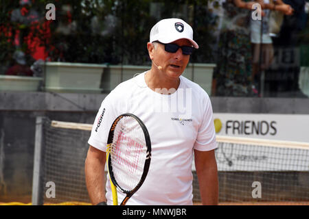 Rom, Italien. 19. Mai 2018. - Foro Italico Tennis und Freunde Paolo Bonolis Credit: Giuseppe Andidero/Alamy leben Nachrichten Stockfoto