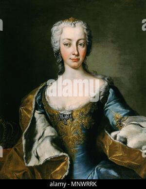 Italiano: Ritratto dell'Imperatrice Maria Teresa d'Austria. English: Porträt der Kaiserin Maria Theresia von Österreich. Français: Portrait de l'Impératrice Marie-Thérèse d'Autriche. Englisch: Porträt von Kaiserin Maria Theresia von Österreich (1717-1780) ca. 1736-1740. 1064 Ritratto di Maria Teresa d'Austria - Mattei Stockfoto