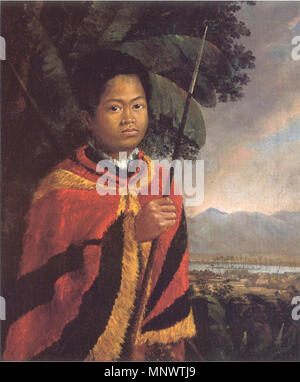 Englisch: Porträt von König Kamehameha III von Hawaii 1825. 1067 Robert Dampier (1800-1874) - Kamehameha III, 1825 Stockfoto