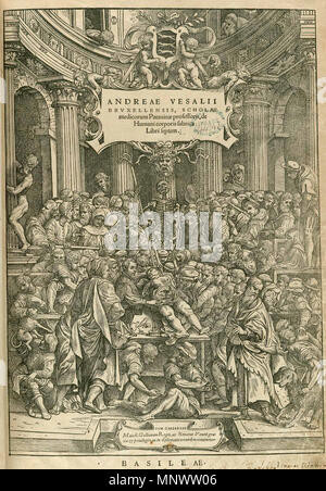 . Andreas Vesalius: "De Humani Corporis Fabrica libri septem" - Titel Seite Jan van Calcar (um 1499-1546/1550) Alternative Namen Giovanni da calcar, Johannes Stephan van Calcar, Jan van Calcar, Joannes Stephanus Calcarensis Beschreibung Flemish-German Maler, Zeichner und Grafiker Geburtsdatum / Tod ca. 1499 zwischen 1546 und 1550 Ort der Geburt / Todes Kalkar Neapel Arbeitsort Venedig (1536-1537), Neapel (ca. 1545-1546) Kontrolle: Q 1397369 VIAF: 47034805 ISNI: 0000 00010896 5577 ULAN: 500026055 LCCN: n 94115763 WGA: CALCAR, Jan Steven van W zugeschrieben Stockfoto