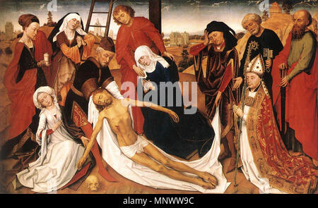 Wehklage zwischen 1460 und 1480. 1070 Rogier van der Weyden - Klage - WGA 25691 Stockfoto