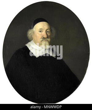 Portrait von Adriaen Besemer. Portrait von Adriaen Besemer (1584-1659), im Jahre 1642 als Direktor der Rotterdamer Kammer des niederländischen East India Company gewählt. Nach einer unbekannten Vorlage. Büste, nach rechts, die in einem Oval auf. Teil des Rotterdamer VOC-Serie, eine Serie von Portraits der Verwaltungsrat des Rotterdamer Kammer der Niederländischen Ostindien-Kompanie ausgeführt für das Nieuw Oost-Indisch Huis, 1698 gebaut, auf Boompjes in Rotterdam. Zwischen 1690 und 1722. 1255 Adriaen Besemer Stockfoto