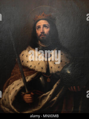 Keine 1084 Saint Ferdinand III. von Bartolomé Esteban Murillo, die Kathedrale von Sevilla Stockfoto