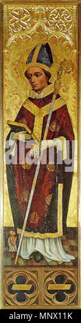 Englisch: hl. Stanislaus. Polski: święty Stanisław. 1460-1463. 1085 hl. Stanislaus, gotischen Altarbild, Wawel Stockfoto