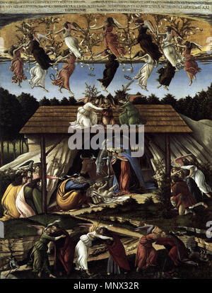 Mystic Nativity circa 1500. 1093 Sandro Botticelli - Die mystische Geburt - WGA 2842 Stockfoto