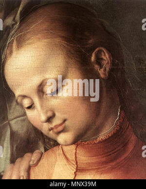 Englisch: St. Anne mit der Jungfrau mit dem Kind (Detail) 1519. 1094 Sant'Anna metterza, 03. Stockfoto