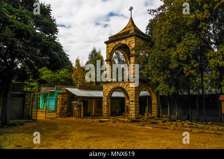 Außenansicht der Kirche in Harar jugol Teklehaimanot, Äthiopien Stockfoto