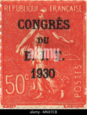 . Français: Timbre français Typ Verdure lignée, Surchargé BIT à l'Anlass du Congrès du Bureau International du Travail, 1930, à Paris. Englisch: Stempel von Frankreich, Typ Verdure lignée, mit 'wenig' Aufdruck auf anlässlich eines Kongresses der Internationalen Arbeitsorganisation Büro, 1930, in Paris. 1930. Louis-Oscar Roty (1846-1911) Alternative Namen Oscar Roty Beschreibung französischen Medaille Graveur Geburtsdatum / Tod 11. Juni 1846 vom 23. März 1911 Ort der Geburt / Todes Paris Paris Authority control: Q 2621732 VIAF: 71221857 ISNI: 0000 0000 6642 0455 ULAN: 500123469 LCCN: Nr. 2008184143 GND: 174331223 werde Stockfoto