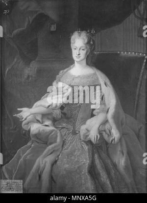 Englisch: Portrait von Maria Josepha von Österreich (1699-1757) 18. 1121 Silvestre - Maria Josepha von Österreich, kurfürstin von Sachsen Stockfoto
