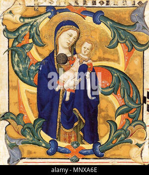 Englisch: Schrittweise von Santa Maria degli Angeli (Folio 137) ca. 1370. 1121 Silvestro de Gherarducci - Schrittweise von Santa Maria degli Angeli (Folio 137) - WGA 08678 Stockfoto