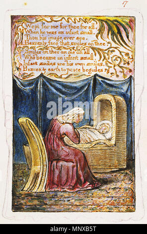 . Englisch: Lieder der Unschuld und Erfahrung, kopieren Y, 1825 (Metropolitan Museum der Kunst) Objekt 17 ein WIEGENLIED. 26 November 2002, 09:14:36. William Blake (1757 - 1827) Alternative Namen W. Blake; Uil" iam Bleik Beschreibung britische Maler, Dichter, Schriftsteller, Theologe, Sammler und Graveur Geburtsdatum / Tod 28. November 1757 12. August 1827 Ort der Geburt / Todes Broadwick Street Charing Cross Standort London Authority control: Q 41513 VIAF: 54144439 ISNI: 0000 0001 2096 135 X ULAN: 500012489 78095331 LCCN: n NLA: 35019221 WorldCat Kategorie: William Blake 1132 Songs von Inn Stockfoto
