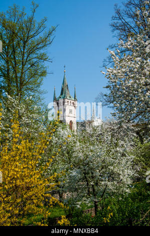 St. Mikulas Pfarrkirche in Humpolec Stadt, Tschechische Republik Stockfoto