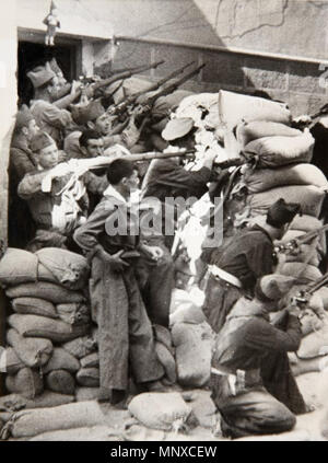 1130 Soldaten während der Belagerung von der Alcázar in Toledo - Google Kunst Projekt Stockfoto