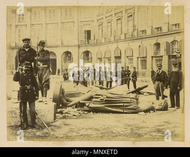 1141 Statue von Napoleon, die ich nach dem Fall der Vendôme Spalte WDL 1287 Stockfoto